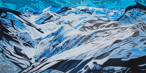 Breaking the Waves by Anne Blenker | Acrylic on Canvas Breaking the Waves